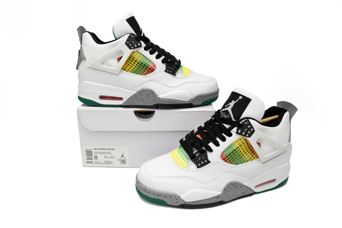 Jordan WMNS 4 Retro Jamaica Blanc Vert 