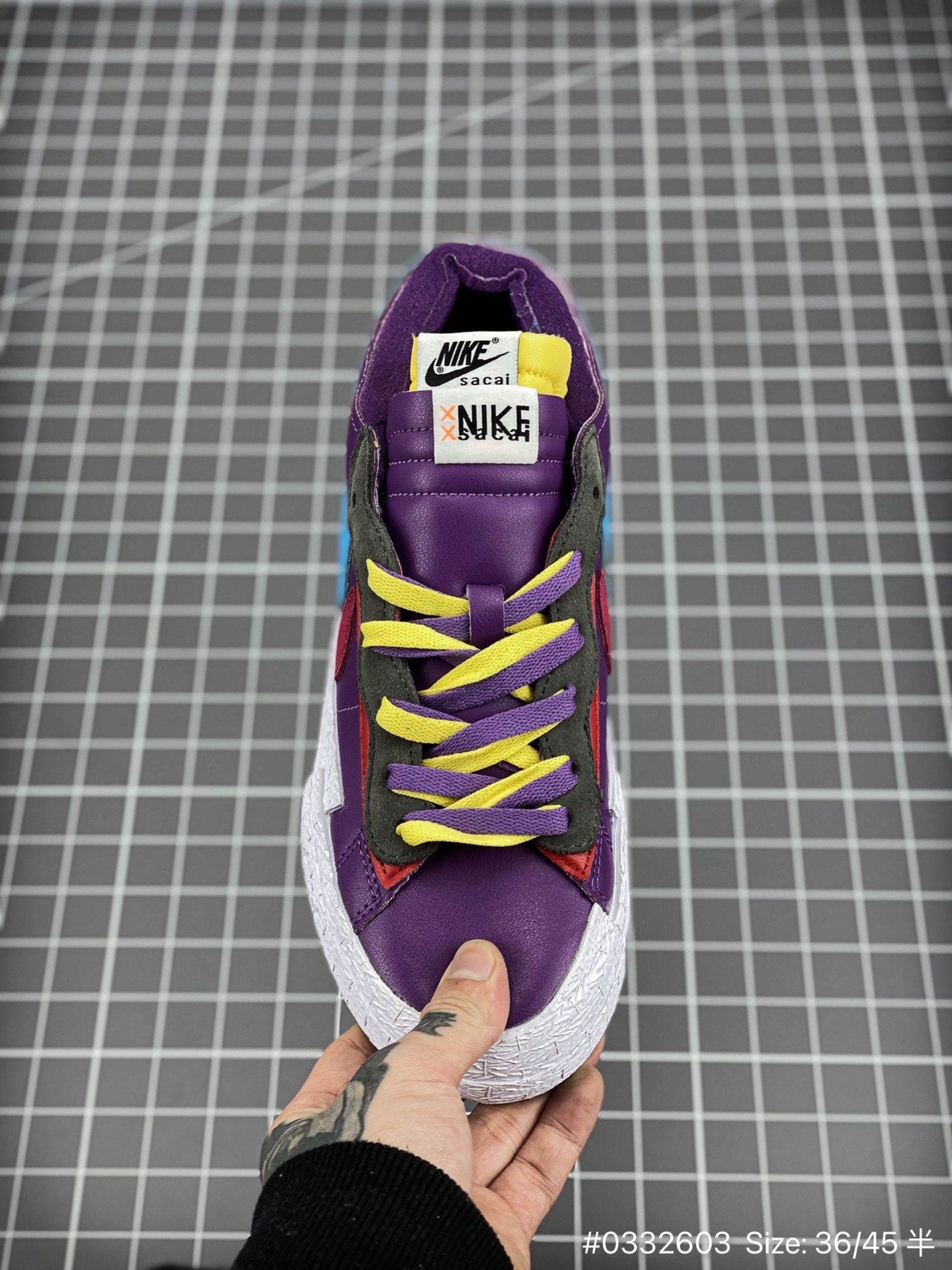 KAWS x Sacai x Nike Blazer Violet Crépuscule