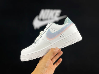 NIKE AIR FORCE 1 « Double Swoosh Rose Pêche »