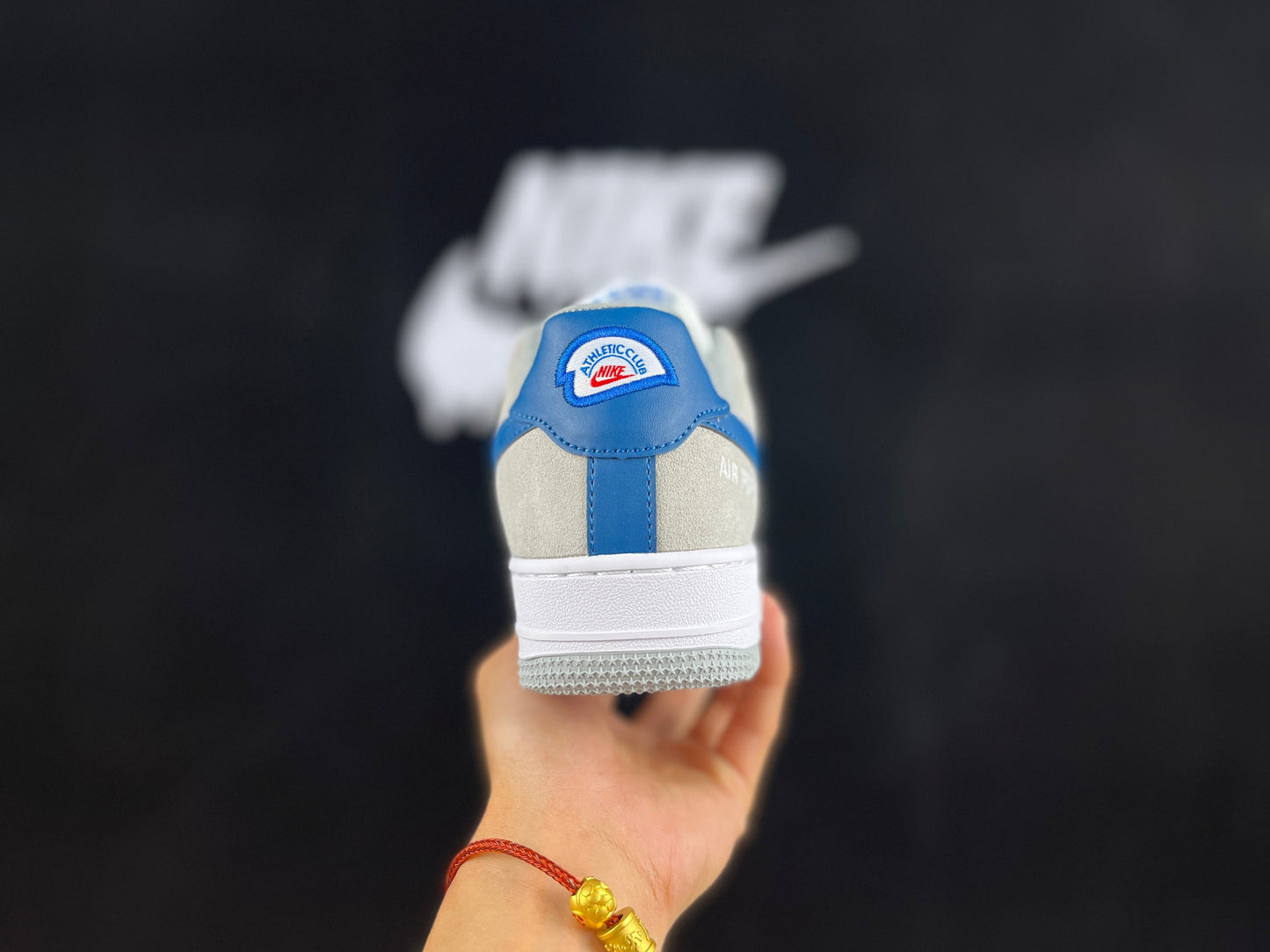 NIKE AIR FORCE 1 Basse « Gris/Bleu »