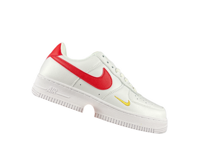NIKE AIR FORCE 1 « Mini Swoosh Blanc/Rouge »