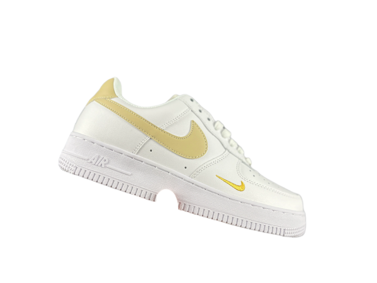 NIKE AIR FORCE 1 « Mini Swoosh Blanc/Jaune »
