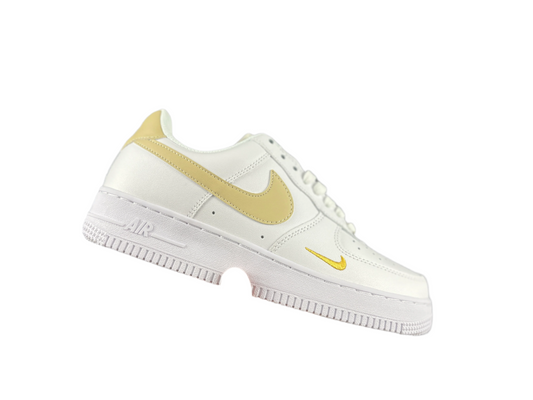 NIKE AIR FORCE 1 « Mini Swoosh Blanc/Jaune »
