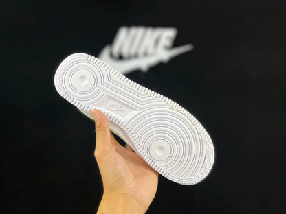 NIKE AIR FORCE 1 « Mini Swoosh Blanc/Jaune »