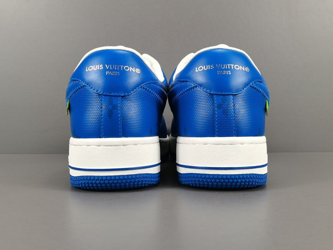 NIKE AIR FORCE 1 x LOUIS VUITTON BLEU/BLANC