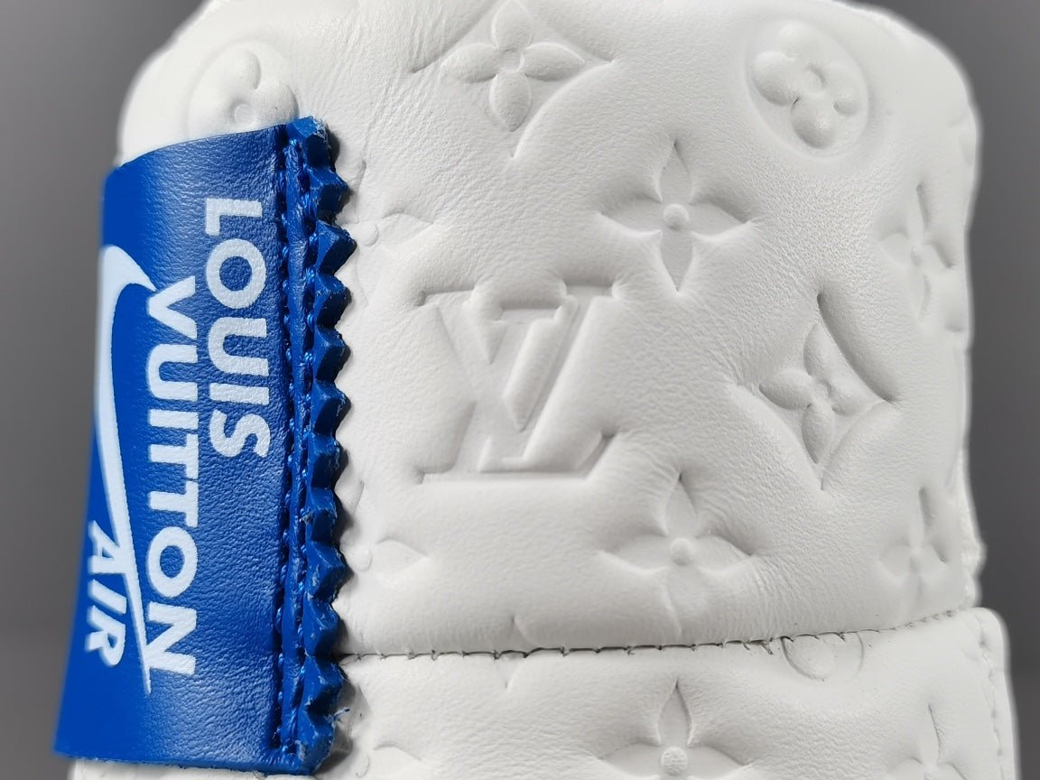 NIKE AIR FORCE 1 x LOUIS VUITTON BLEU/BLANC