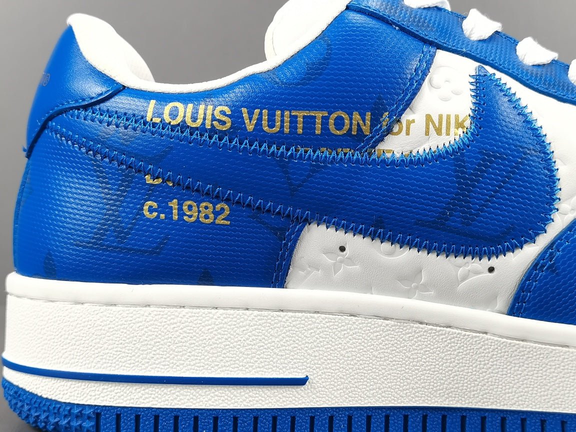 NIKE AIR FORCE 1 x LOUIS VUITTON BLEU/BLANC