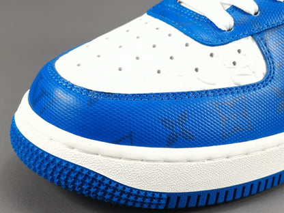 NIKE AIR FORCE 1 x LOUIS VUITTON BLEU/BLANC