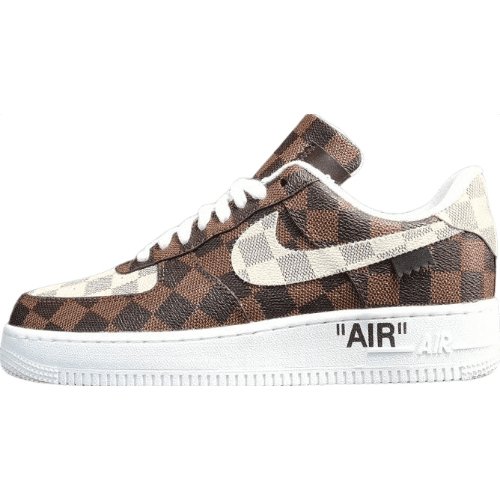 NIKE AIR FORCE 1 x LOULS VULTTON MARRON/BLANC 