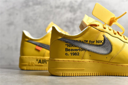 NIKE AIR FORCE 1 x OFF-WHITE ICA UNIVERSITY GOLD 