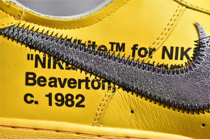 NIKE AIR FORCE 1 x OFF-WHITE ICA UNIVERSITY GOLD 