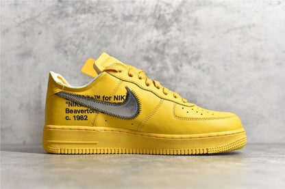 NIKE AIR FORCE 1 x OFF-WHITE ICA UNIVERSITY GOLD 