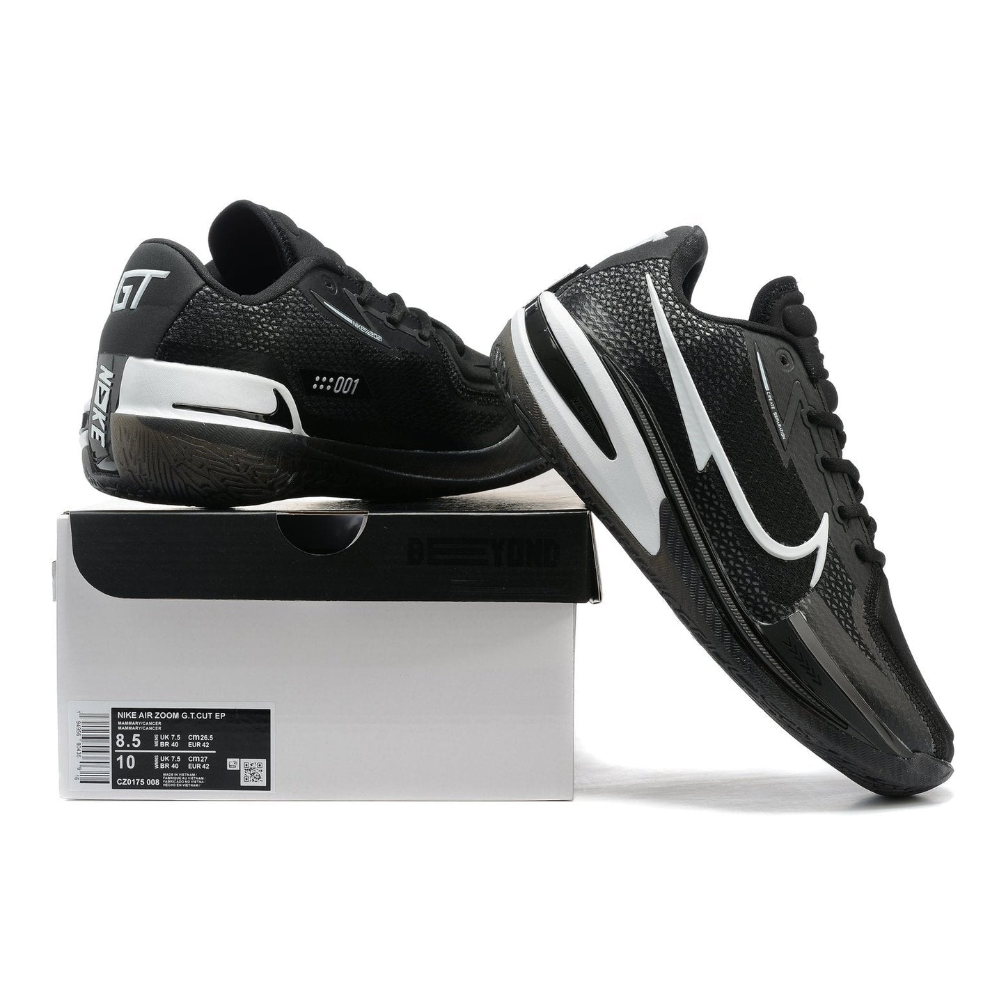 NIKE AIR ZOOM GT CUT x NOIR BLANC