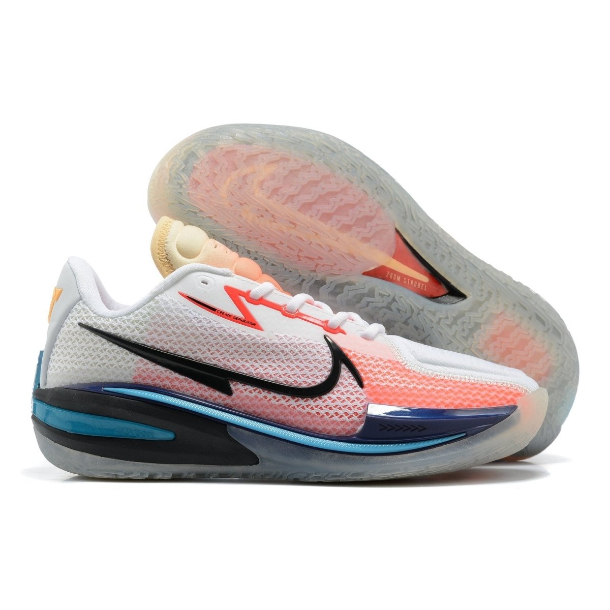 NIKE AIR ZOOM GT CUT x BLANC NOIR BLEU LASER 