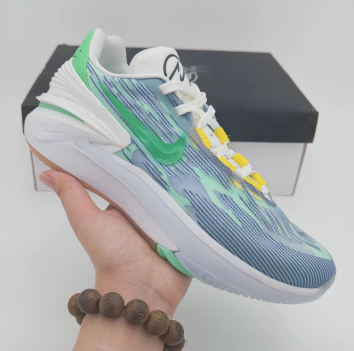 NIKE ZOOM GT CUT 2 x BLEU VERT GOMME