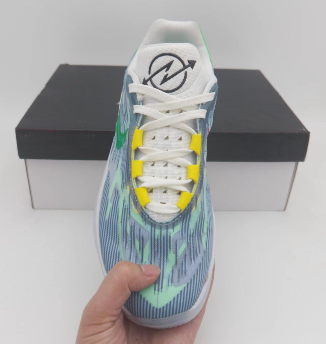 NIKE ZOOM GT CUT 2 x BLEU VERT GOMME