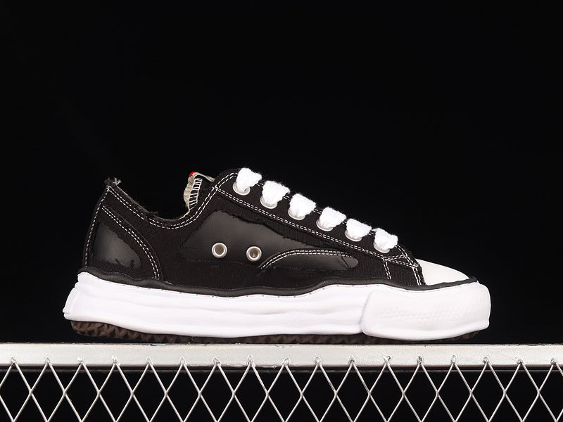 MAISON MIHARA YASUHIRO PETERSON OG SEMELLE TOILE BASSE NOIR 