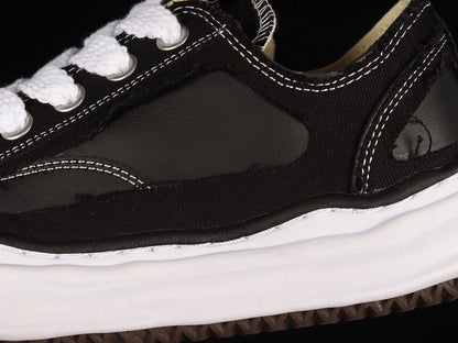 MAISON MIHARA YASUHIRO PETERSON OG SEMELLE TOILE BASSE NOIR 