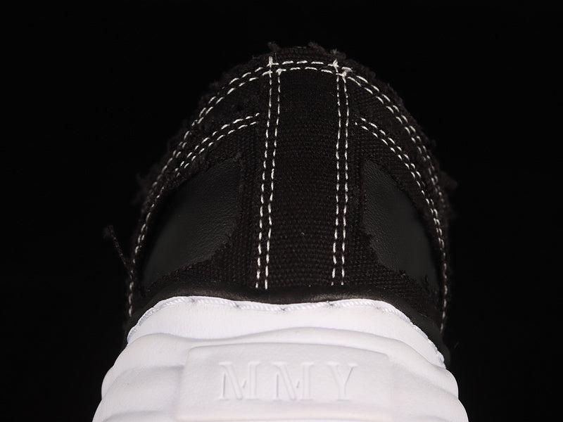 MAISON MIHARA YASUHIRO PETERSON OG SEMELLE TOILE BASSE NOIR 