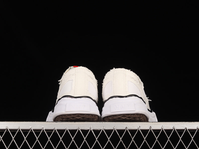 MAISON MIHARA YASUHIRO PETERSON OG SEMELLE TOILE BAS BLANC