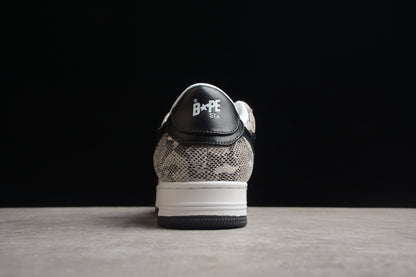 Baskets basses BAPE STA à motif peau de serpent