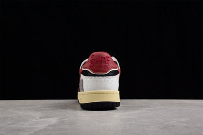 Baskets basses BAPE STA rouges, blanches et noires