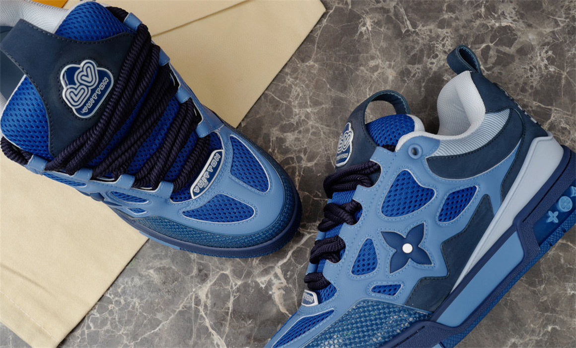 Baskets Louis Vuitton LV Skate bleues