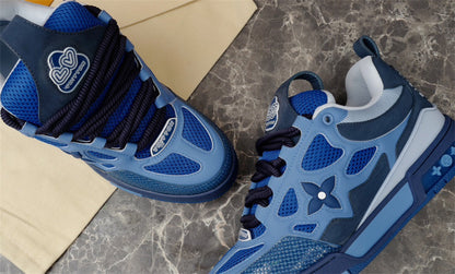 Baskets Louis Vuitton LV Skate bleues