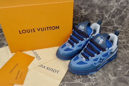 Baskets Louis Vuitton LV Skate bleues