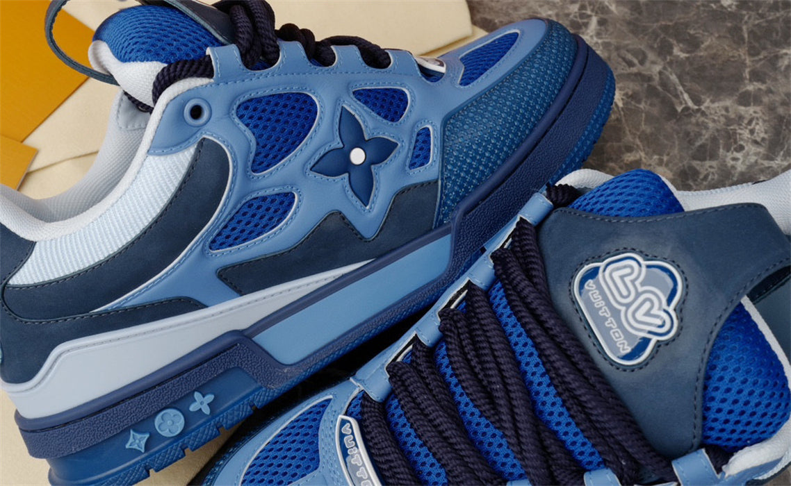 Baskets Louis Vuitton LV Skate bleues