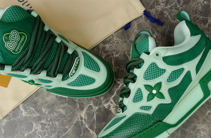 Baskets Louis Vuitton LV Skate vertes