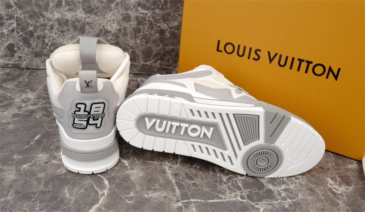 Baskets Louis Vuitton LV Skate grises