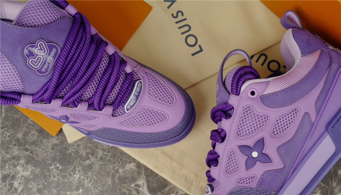 Baskets Louis Vuitton LV Skate violettes