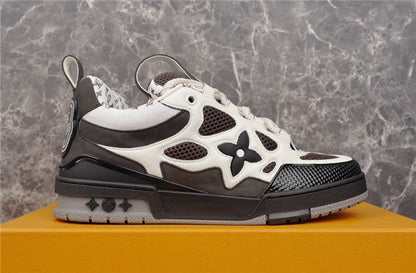Baskets Louis Vuitton LV Skate blanches et noires