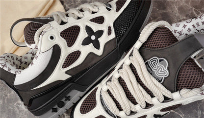 Baskets Louis Vuitton LV Skate blanches et noires