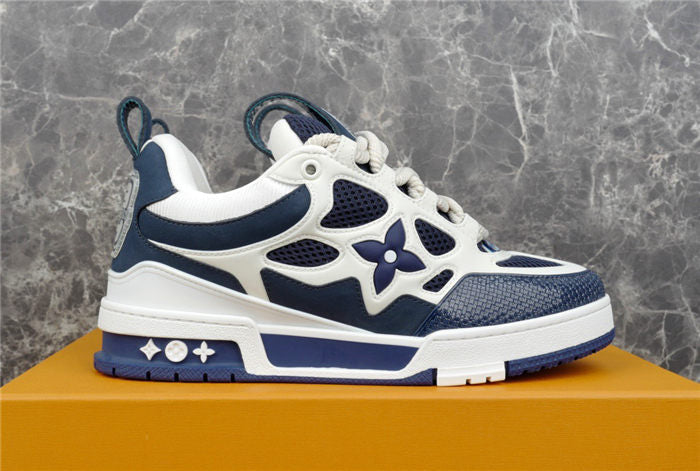 Baskets Louis Vuitton LV Skate White Marine