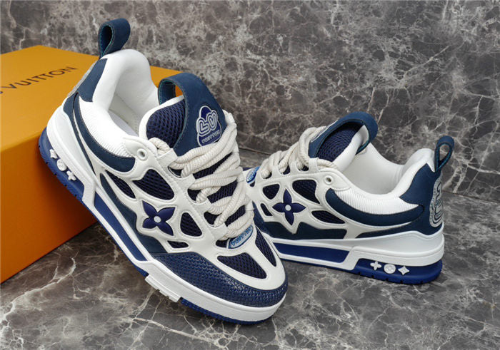 Baskets Louis Vuitton LV Skate White Marine
