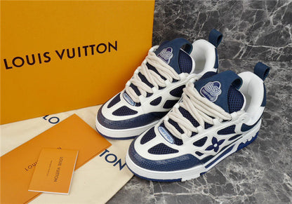 Baskets Louis Vuitton LV Skate White Marine