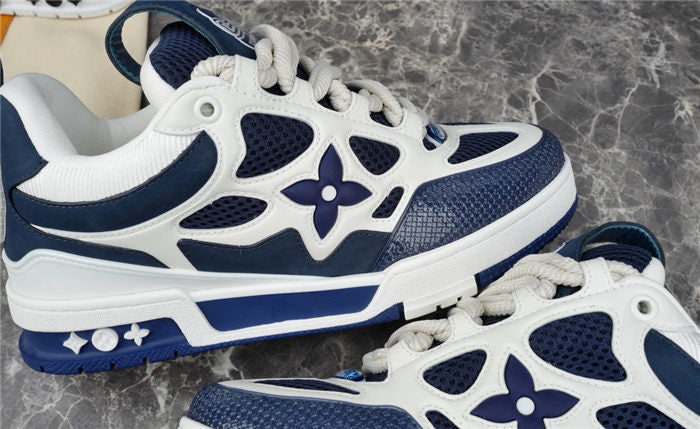 Baskets Louis Vuitton LV Skate White Marine