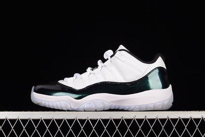 AIR JORDAN 11 RETRO LOW BLANC ÉMERAUDE/MISE ÉMERAUDE-NOIR