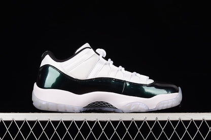 AIR JORDAN 11 RETRO LOW BLANC ÉMERAUDE/MISE ÉMERAUDE-NOIR