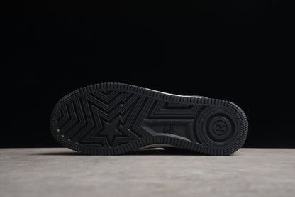 Baskets basses BAPE STA à motif peau de serpent noir