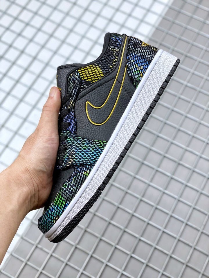 JORDAN 1 LOW x PEAU DE SERPENT MULTICOLORE 