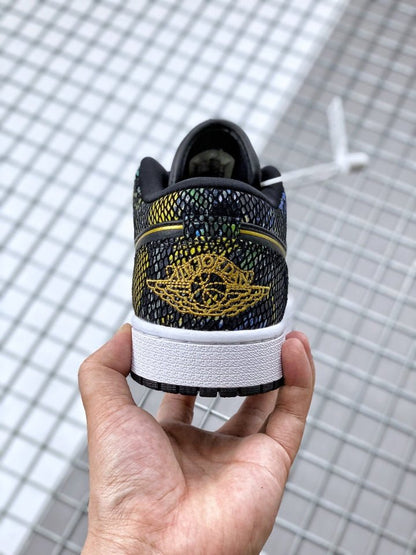 JORDAN 1 LOW x PEAU DE SERPENT MULTICOLORE 