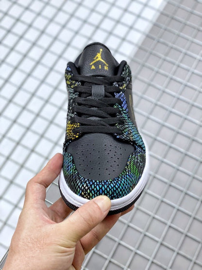 JORDAN 1 LOW x PEAU DE SERPENT MULTICOLORE 