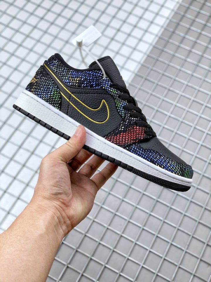 JORDAN 1 LOW x PEAU DE SERPENT MULTICOLORE 