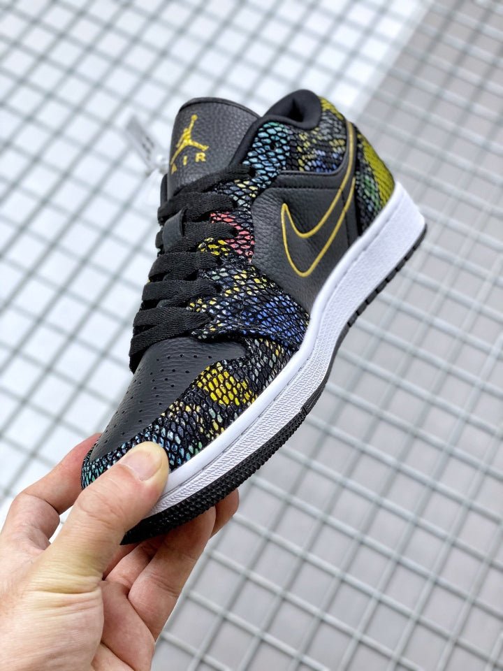 JORDAN 1 LOW x PEAU DE SERPENT MULTICOLORE 