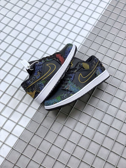 JORDAN 1 LOW x PEAU DE SERPENT MULTICOLORE 