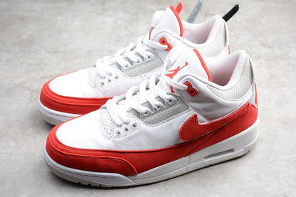 AIR JORDAN 3 RETRO TINKER BLANC/ROUGE UNIVERSITÉ 
