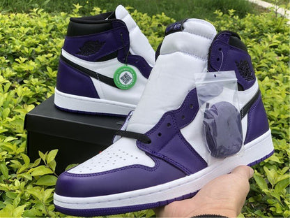 JORDAN 1 HIGH x COURT VIOLET BLANC 